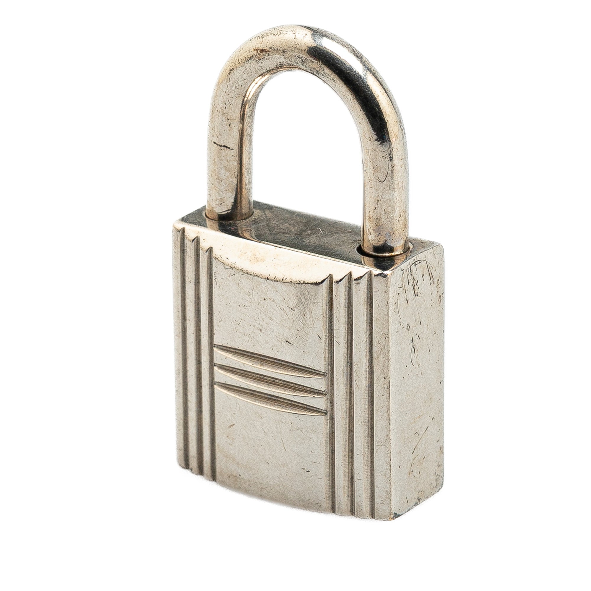 Hermes | Pre-Owned Palladium Plated Cadena Lock and Key | Silver