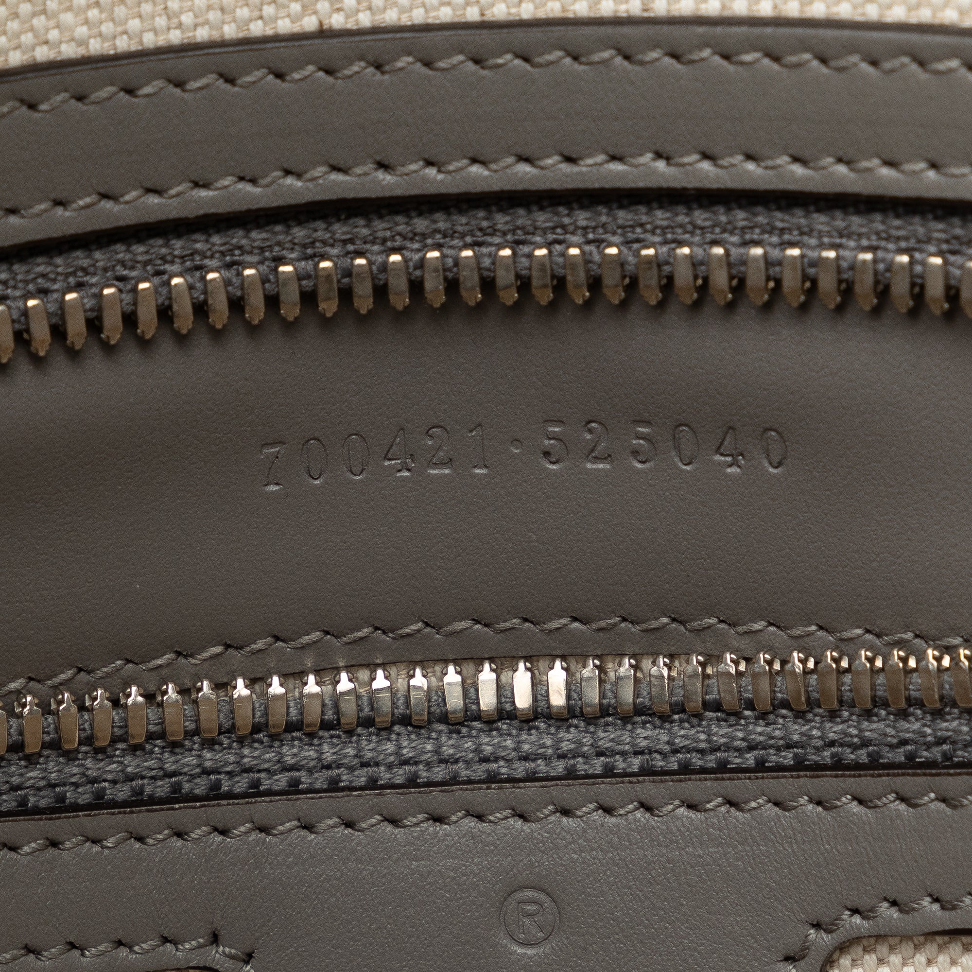 Gucci | Pre-Owned GG Embossed Leather Vertical Tote | Gray