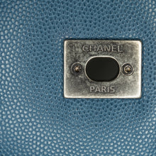 Chanel | Pre-Owned Mini Quilted Caviar Coco Top Handle Bag | Blue/Navy