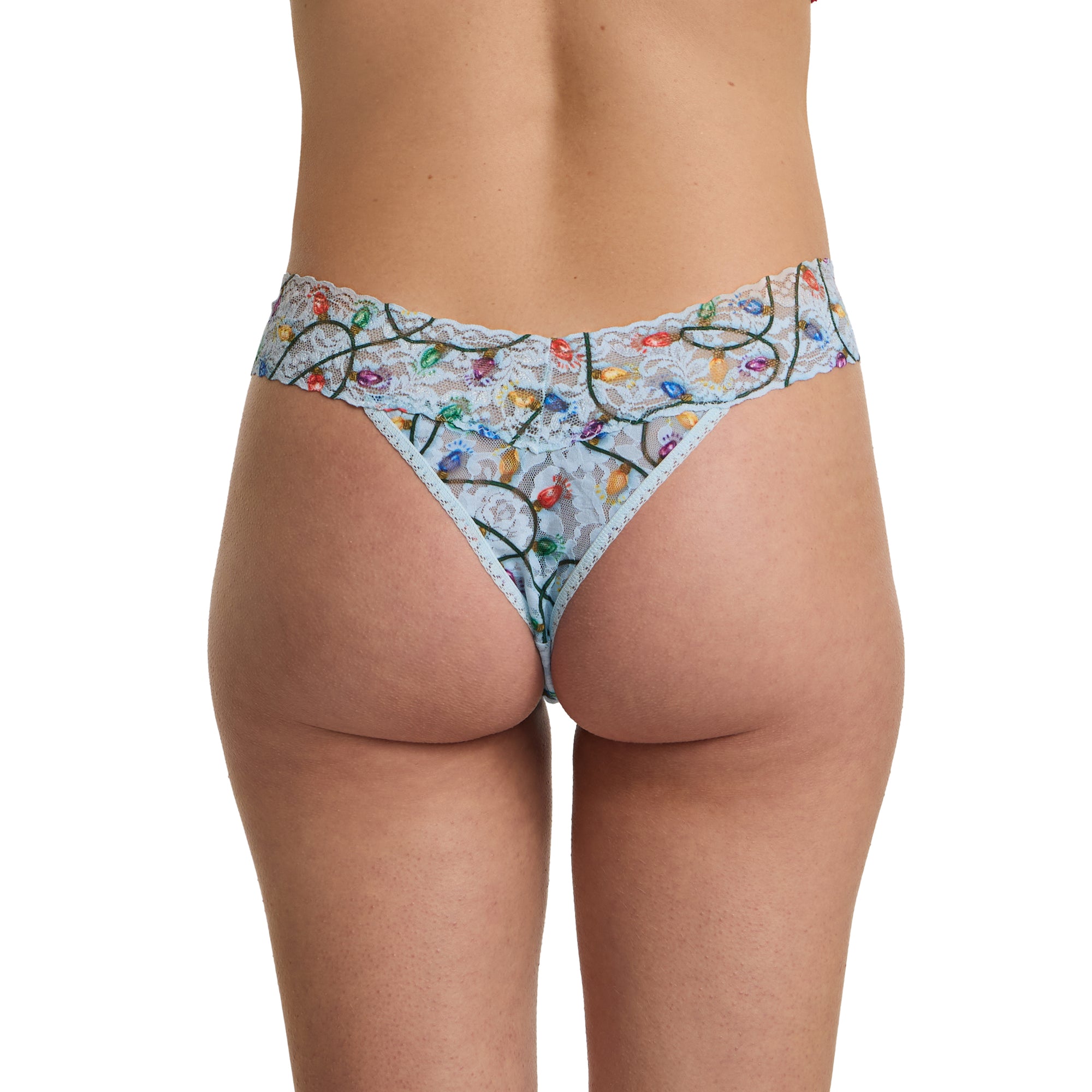 Signature Lace Original Rise Thong | Decked Out (Blue)