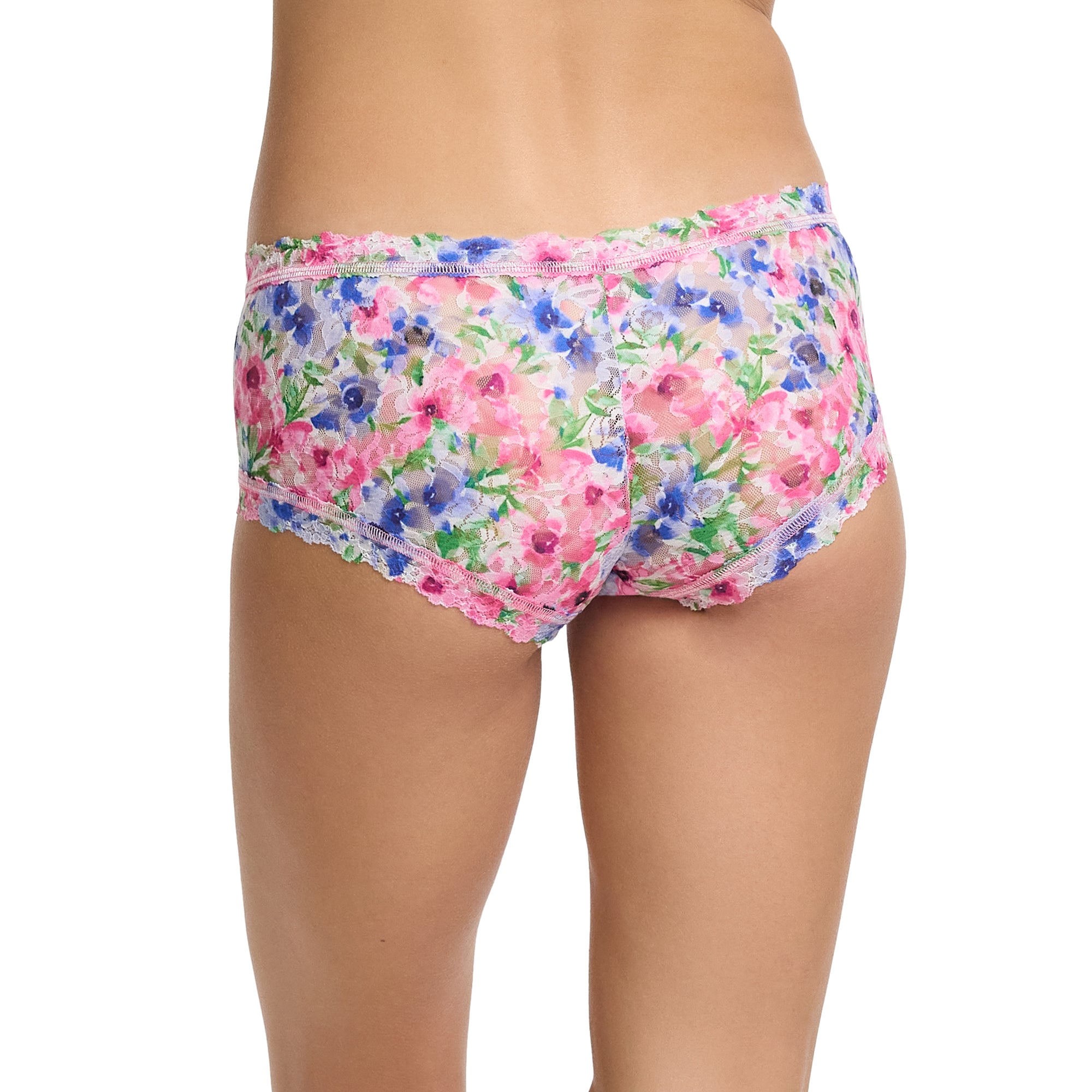 Signature Lace Boyshort | Paint And Pour (White)