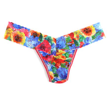 Signature Lace Low Rise Thong | Bold Blooms