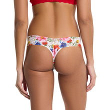 Signature Lace Low Rise Thong | Meadow Mix (White)