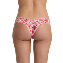 Signature Lace Low Rise Thong | Ornamint (Pink)
