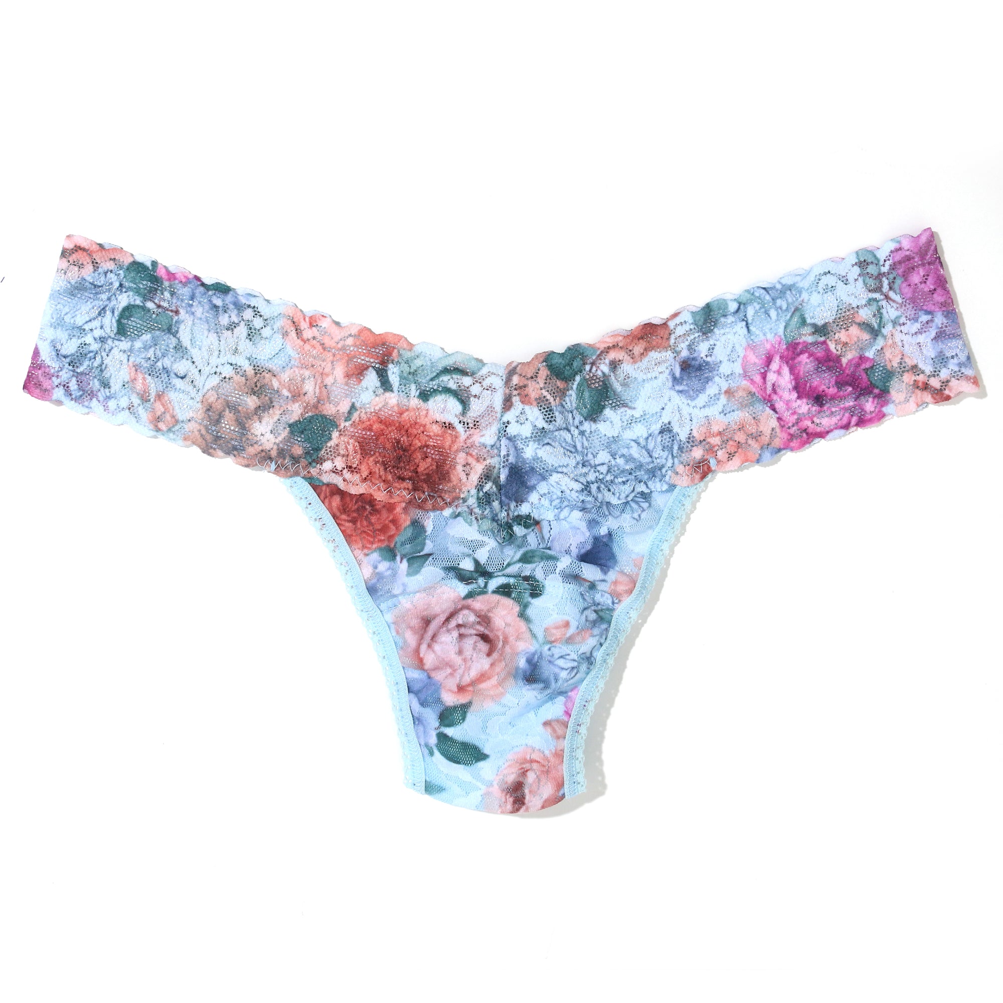 Signature Lace Low Rise Thong | Tea For Two