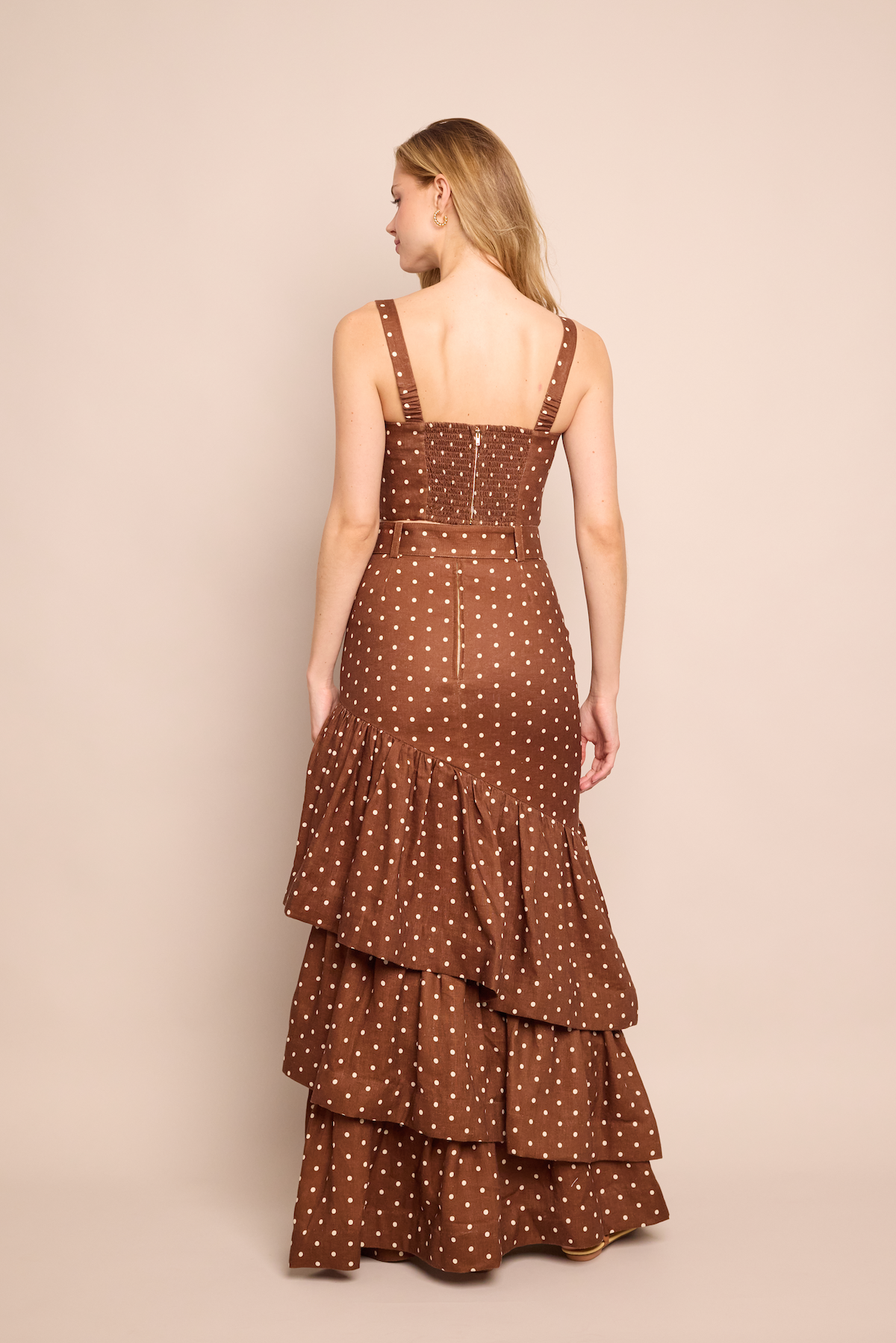 Priya Skirt | Dots Khaki