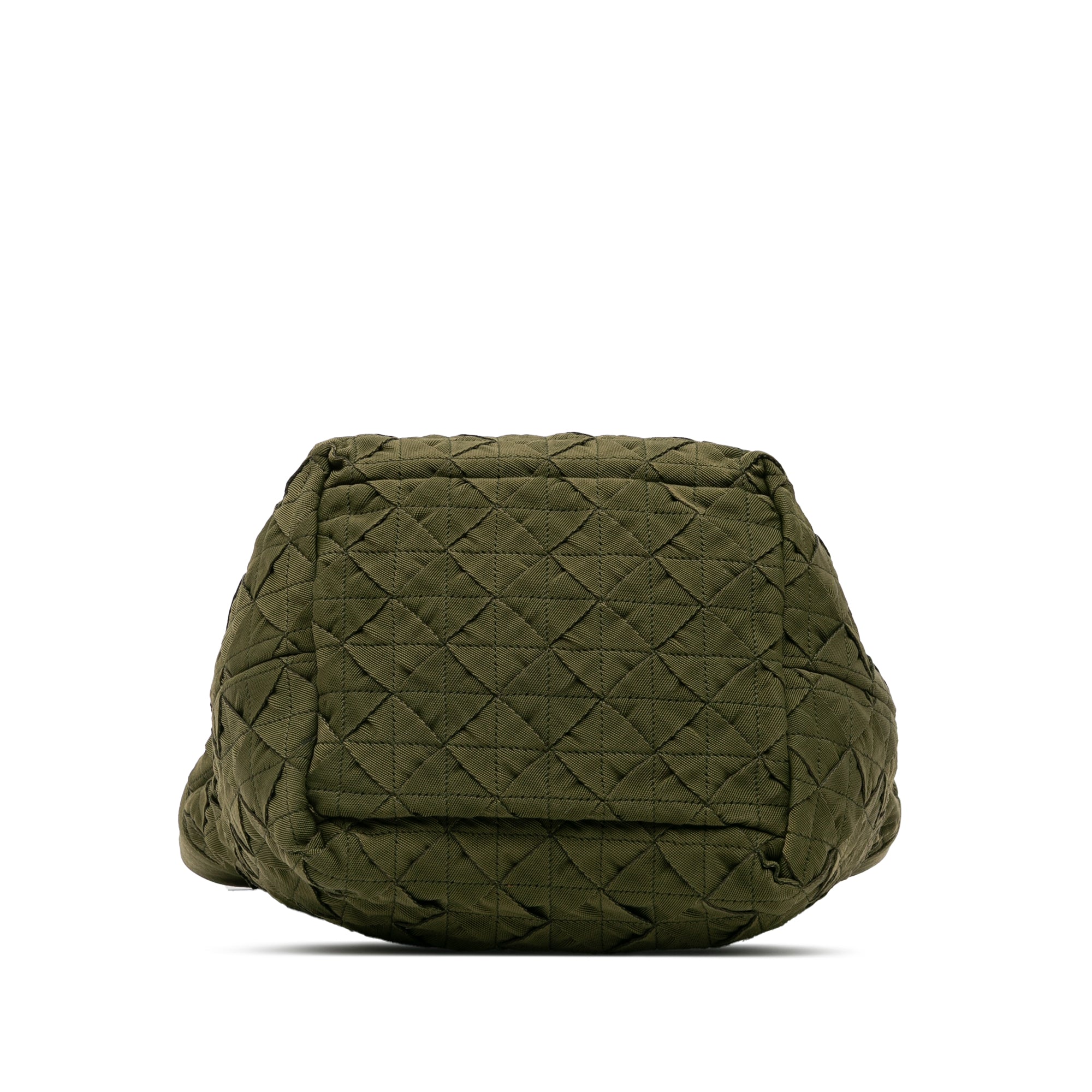 Bottega Veneta | Pre-Owned Canvas Intrecciato Tote | Green/Olive Green