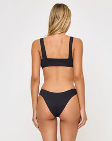 Rocky Bikini Bottom | Textured Black