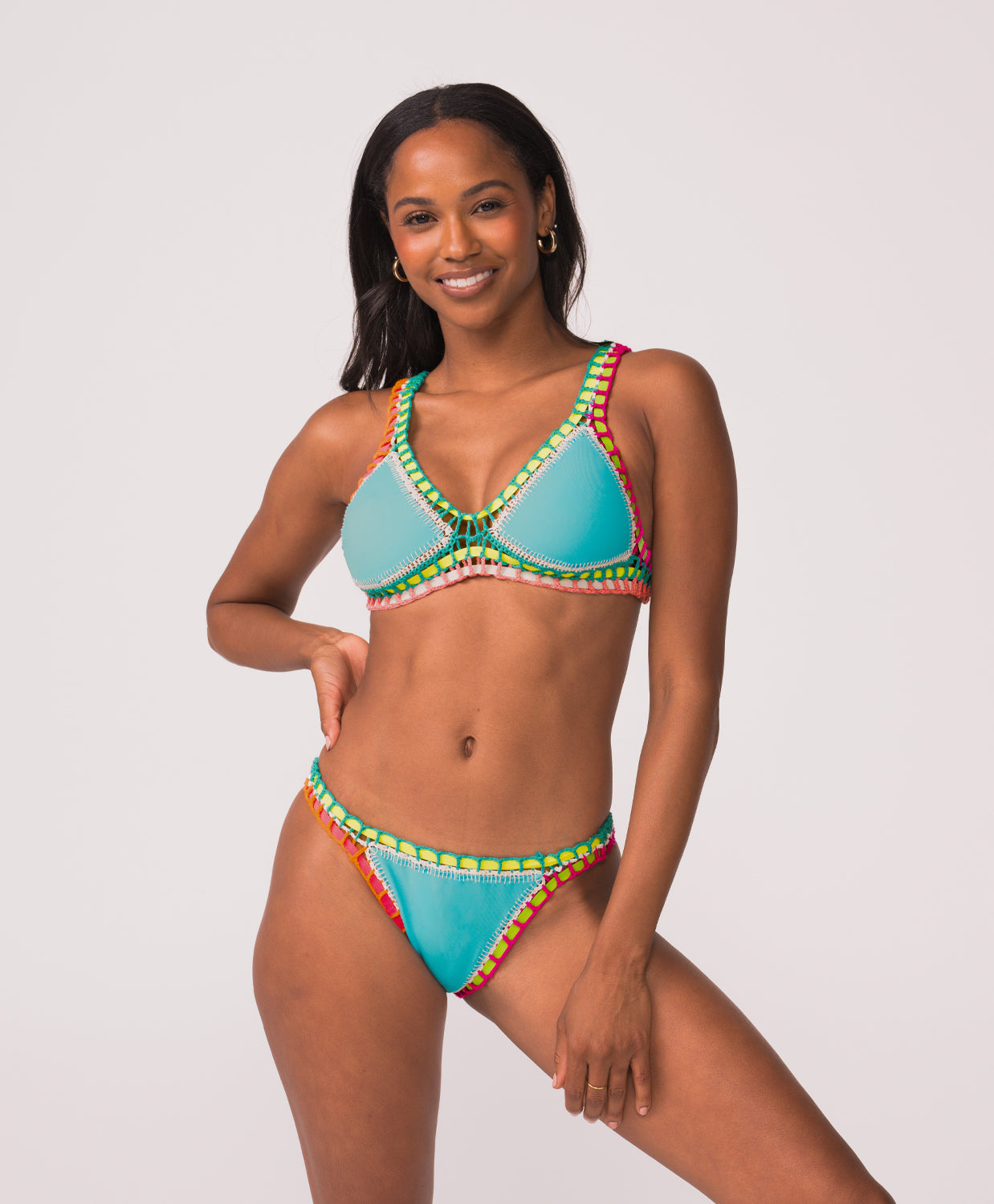 Women | Ferrarini by PQ Swim Crochet Bottom | Pacific Blue