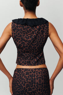 Womens | Paloma Lace Top | Leopard