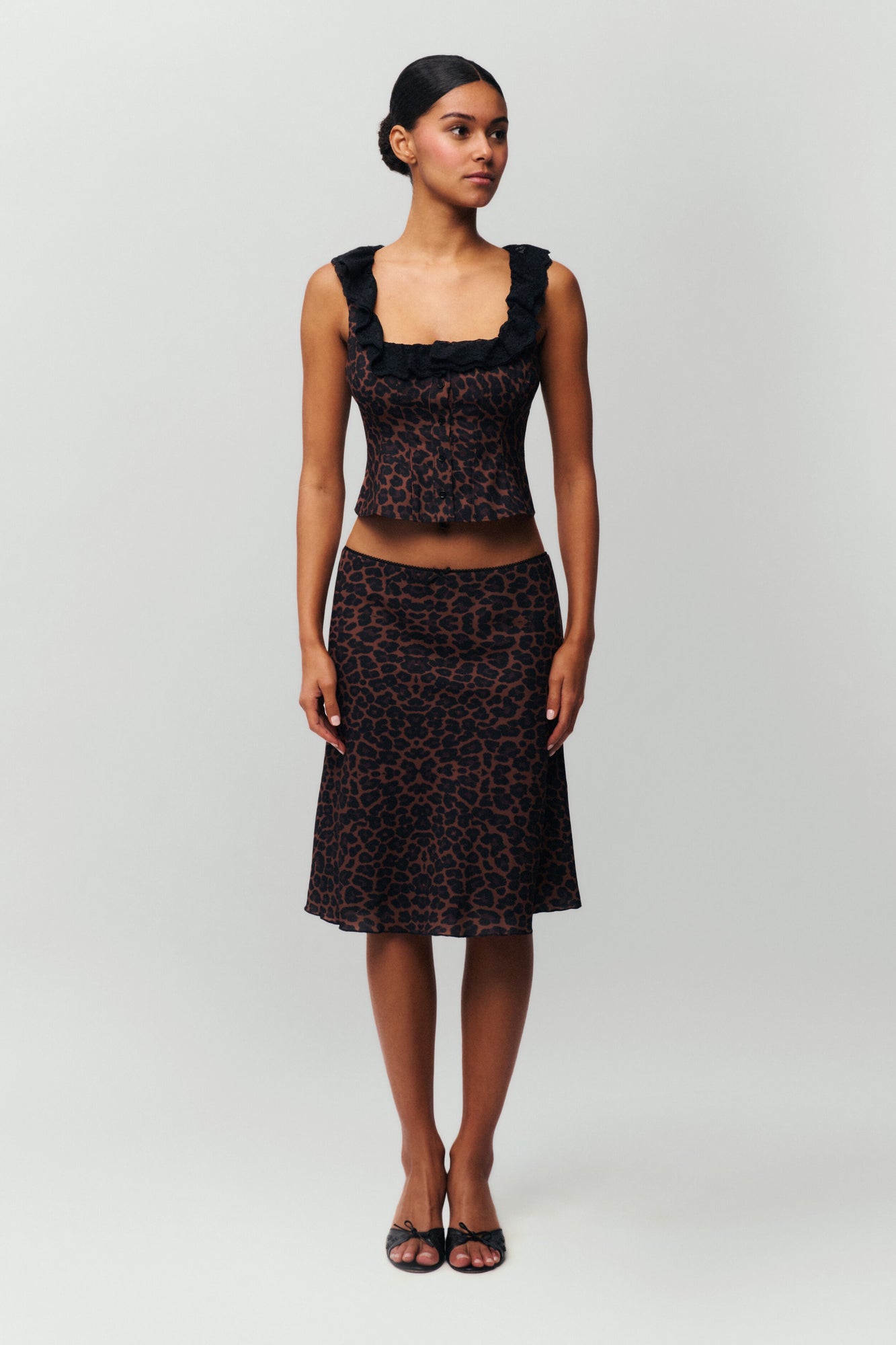 Womens | Paloma Lace Top | Leopard