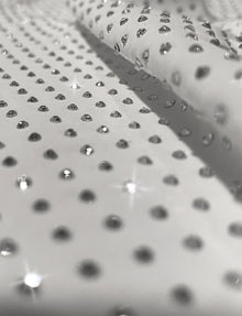 Party Starter Straight Cami Bodysuit::Crystal White::