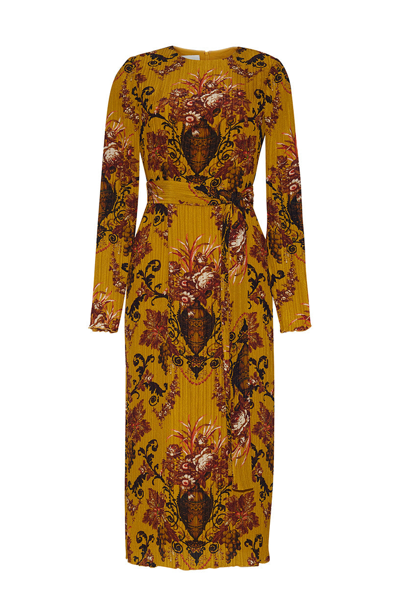 Pepper Dress | Dusty Gold Fleur
