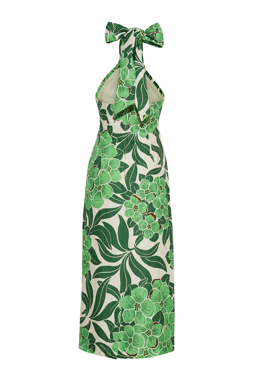 Perla Midi Dress | Palm Beach Green