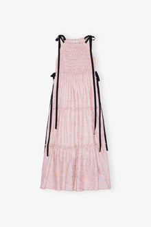 Pink Check Dress | Bleached Mauve