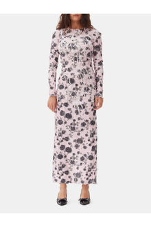 Pink Floral Printed Dress | Corsage