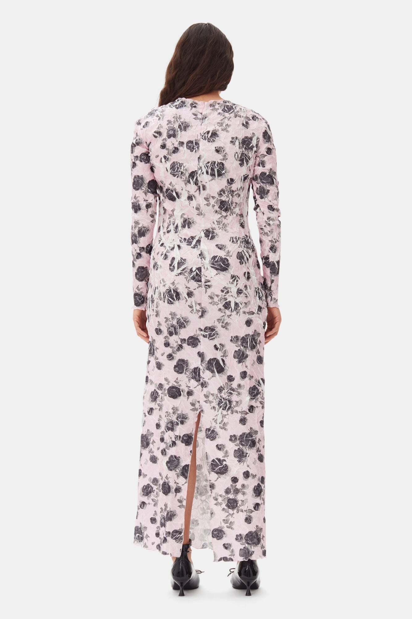 Pink Floral Printed Dress | Corsage
