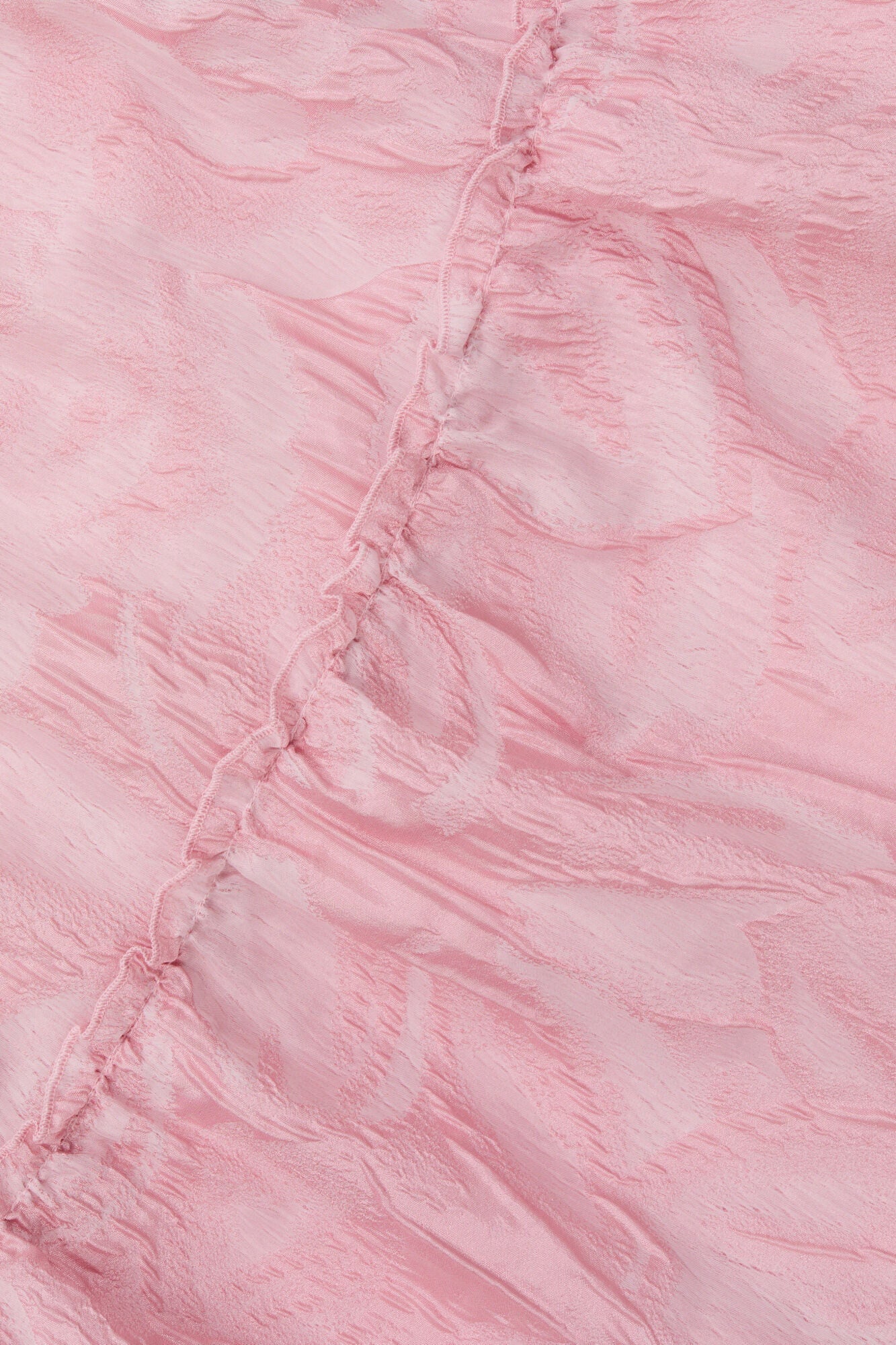 Pink Textured Cloqué Layer Dress | Bleached Mauve