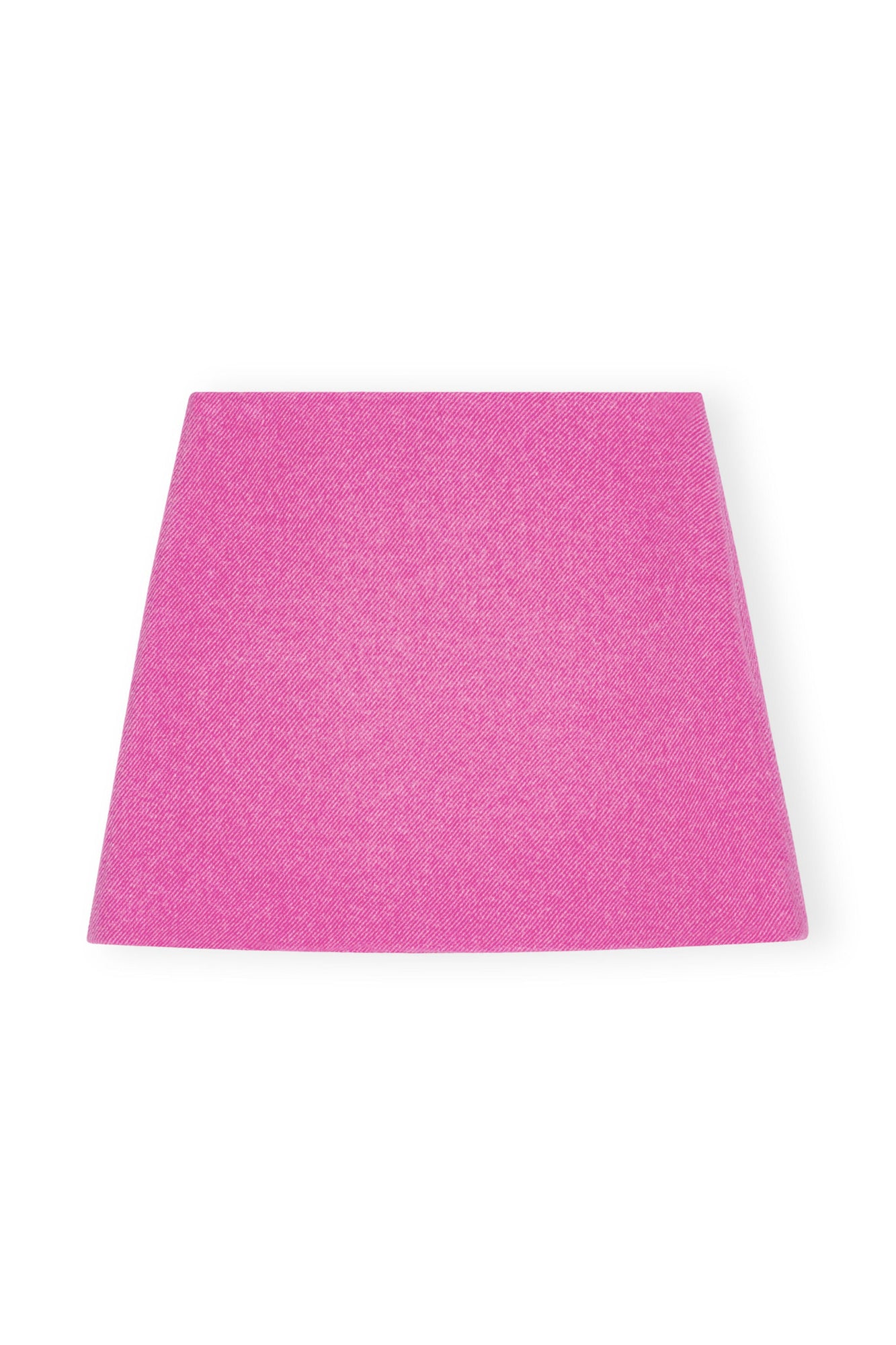 Pink Twill Wool Suiting Mini Skirt | Fiji Flower
