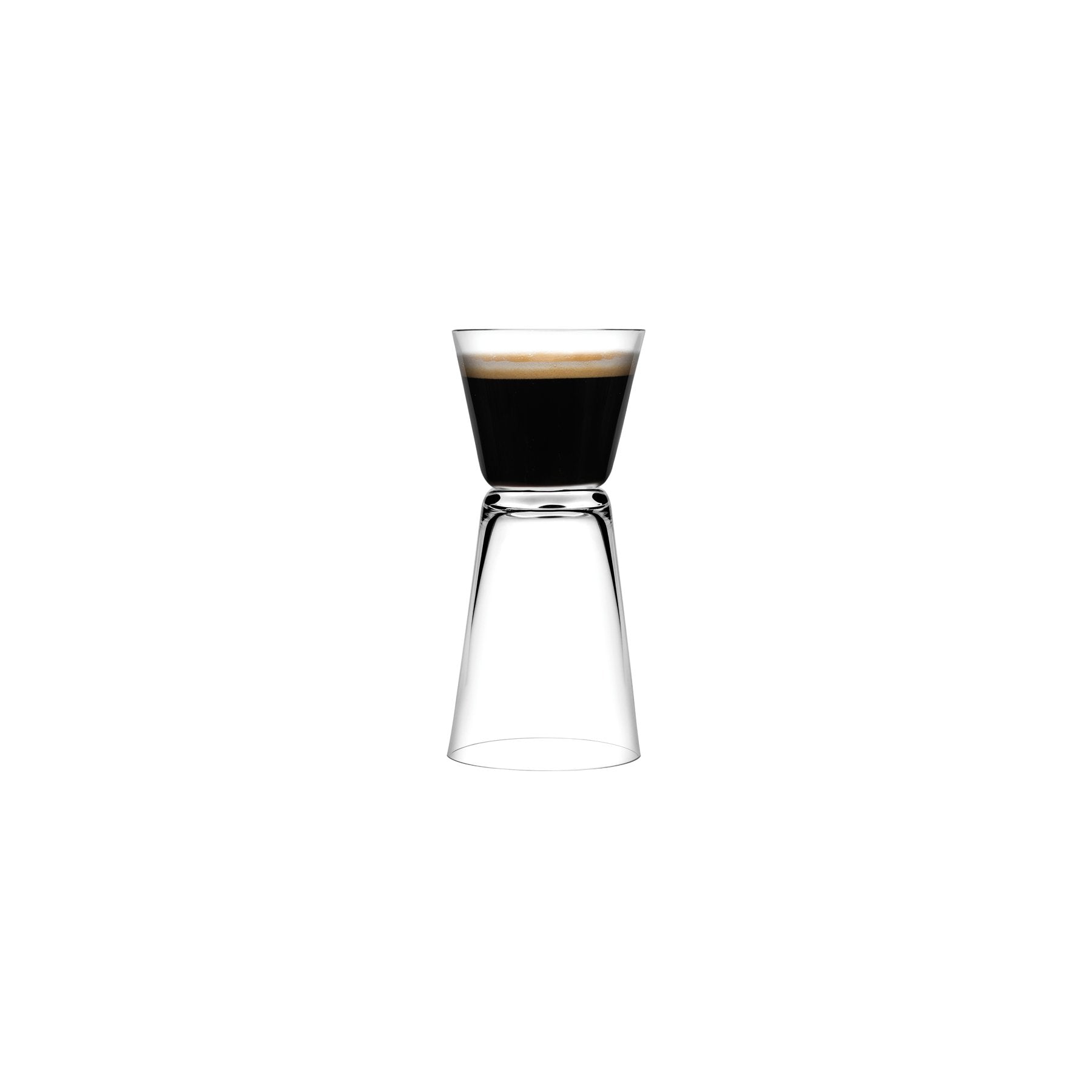 Dual Espresso Glasses | Clear Crystal | Set of 2