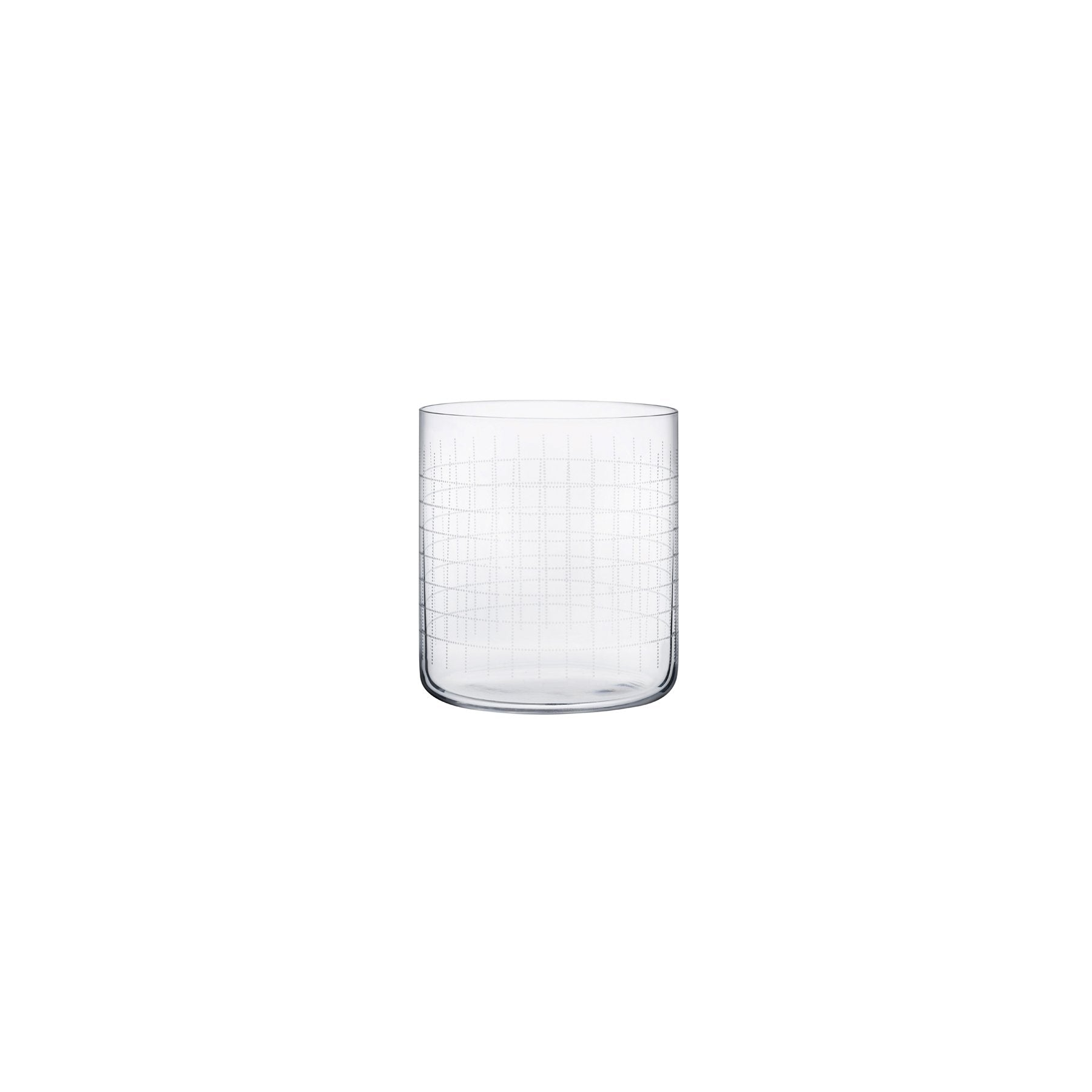 Finesse Grid Whisky Sof Glasses | Clear Crystal | Set of 4