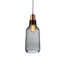 Mono Lamp With Copper Socket Tall | Smoke/Copper