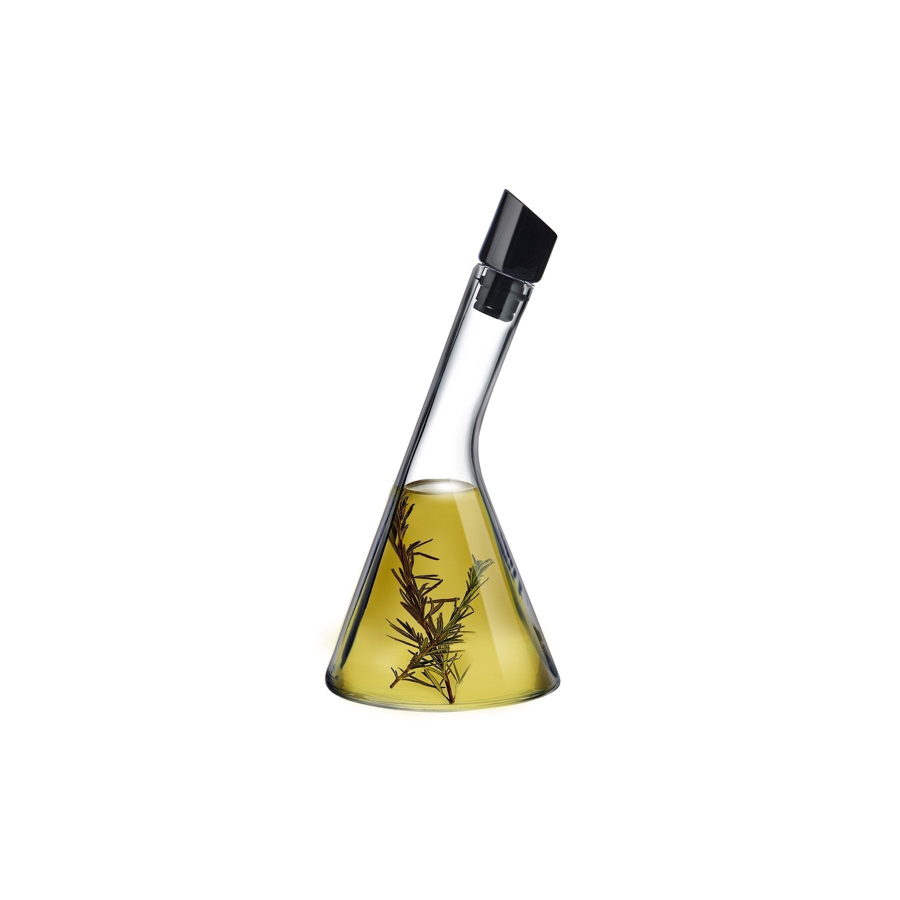 Tilt Oil And Vinegar Bottle | Clear Crystal