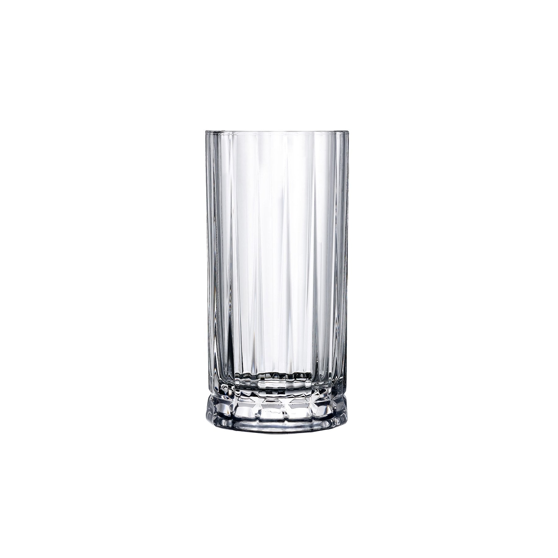 Wayne High Ball Glasses - 8.5 Oz | Clear Crystal | Set of 4