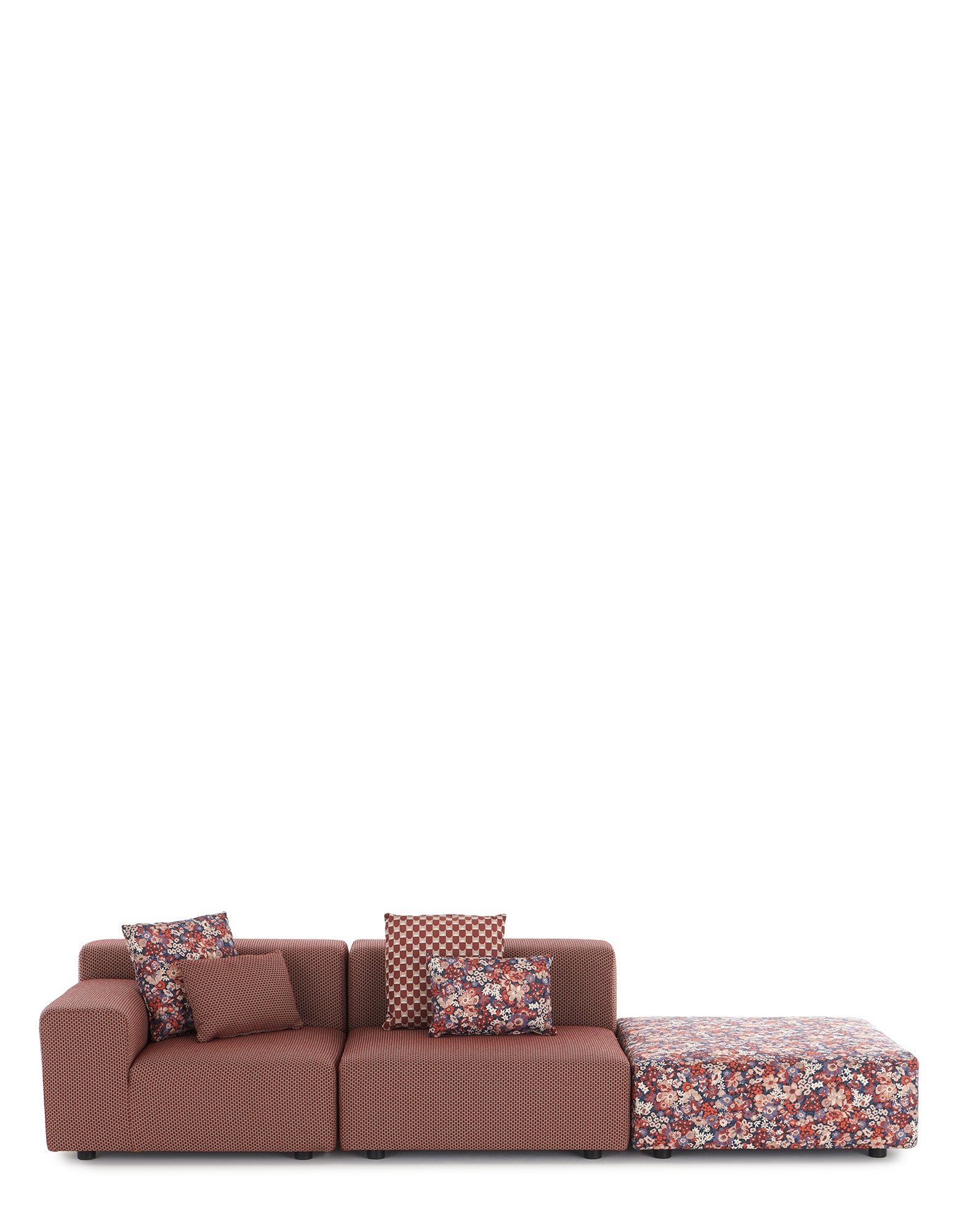 Plastics Armless Sofa | Single | Rust