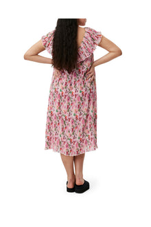 Pleated Georgette Midi Dress | Sugar Plum