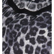 Printed Cashmere Sweater | Women | Black x White Leopard