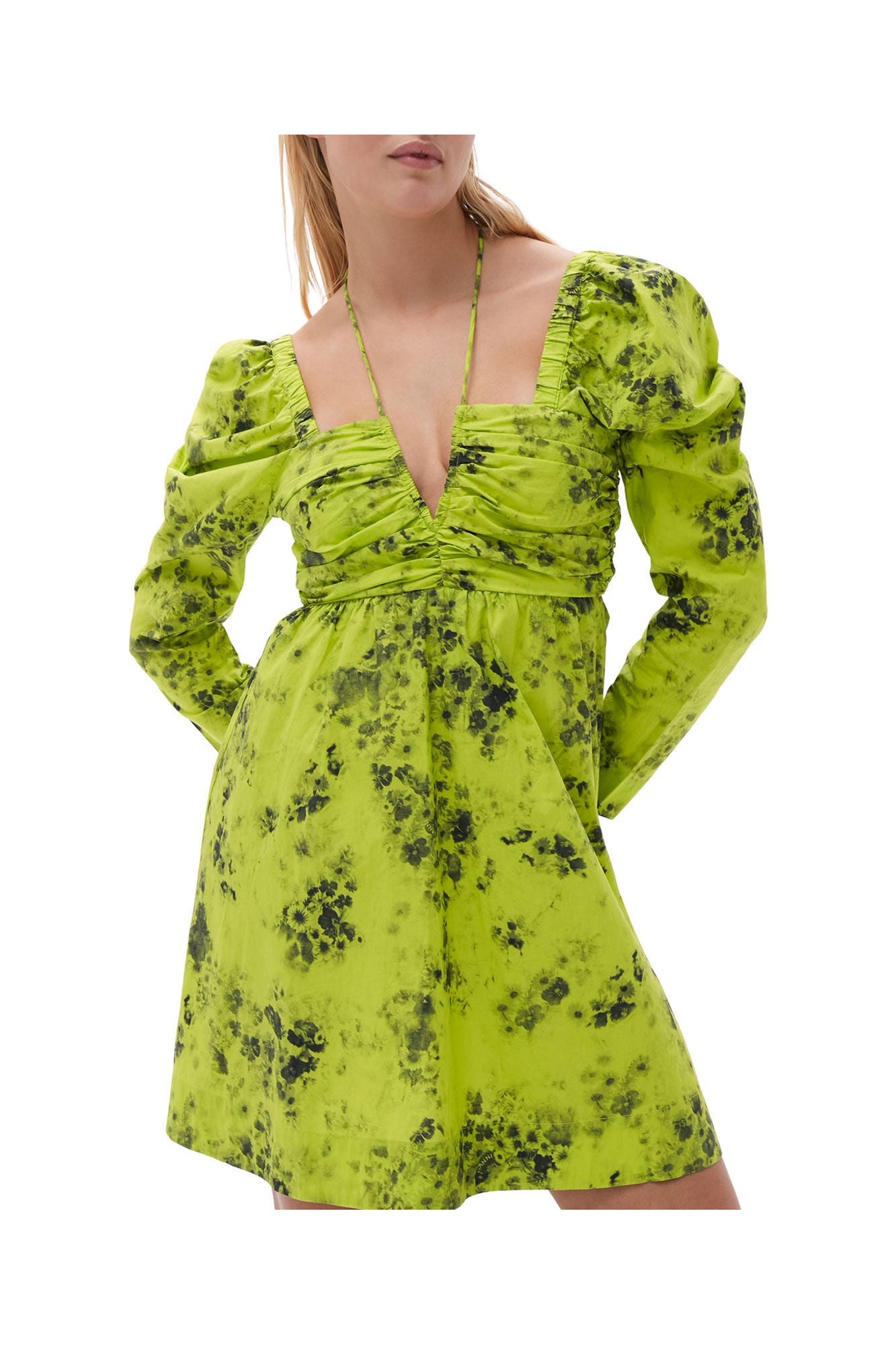 Printed Cotton Mini Dress | Tender Shoots