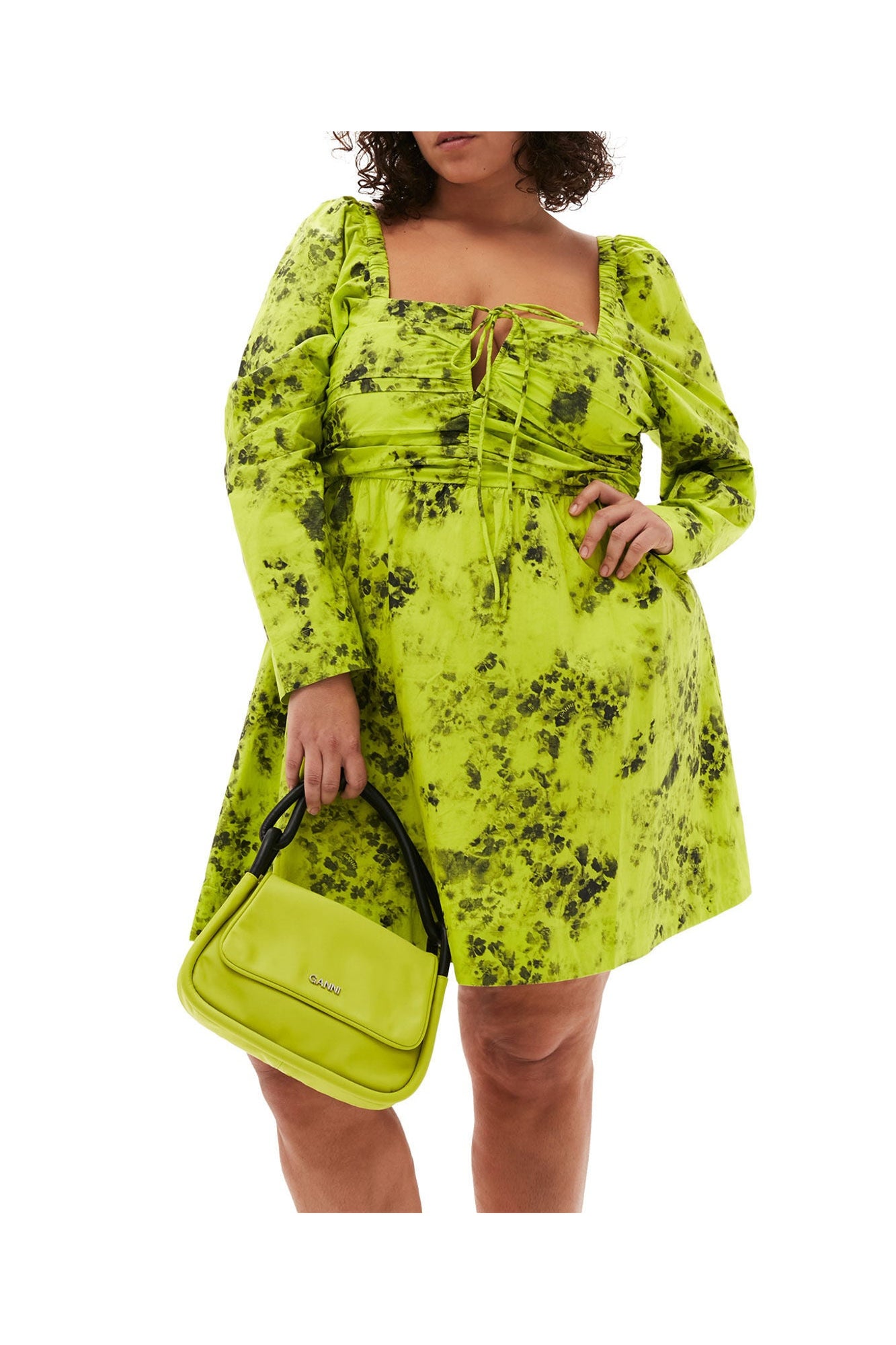 Printed Cotton Mini Dress | Tender Shoots