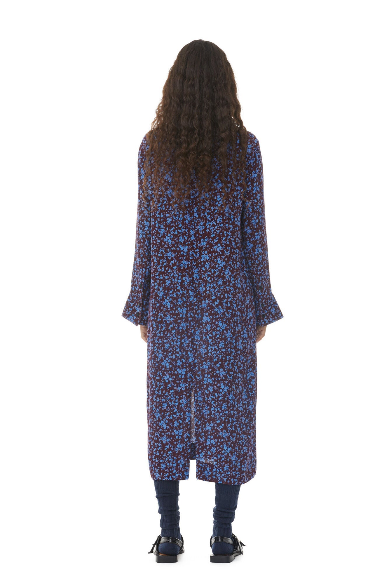 Printed Crepe Midi Dress | Port Royale
