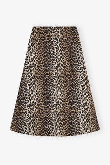 Printed Elasticated Maxi Skirt | Leopard