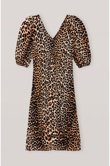 Printed Georgette Dress | Leopard