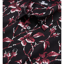 Printed Shirt | Men | Black x Burgundy