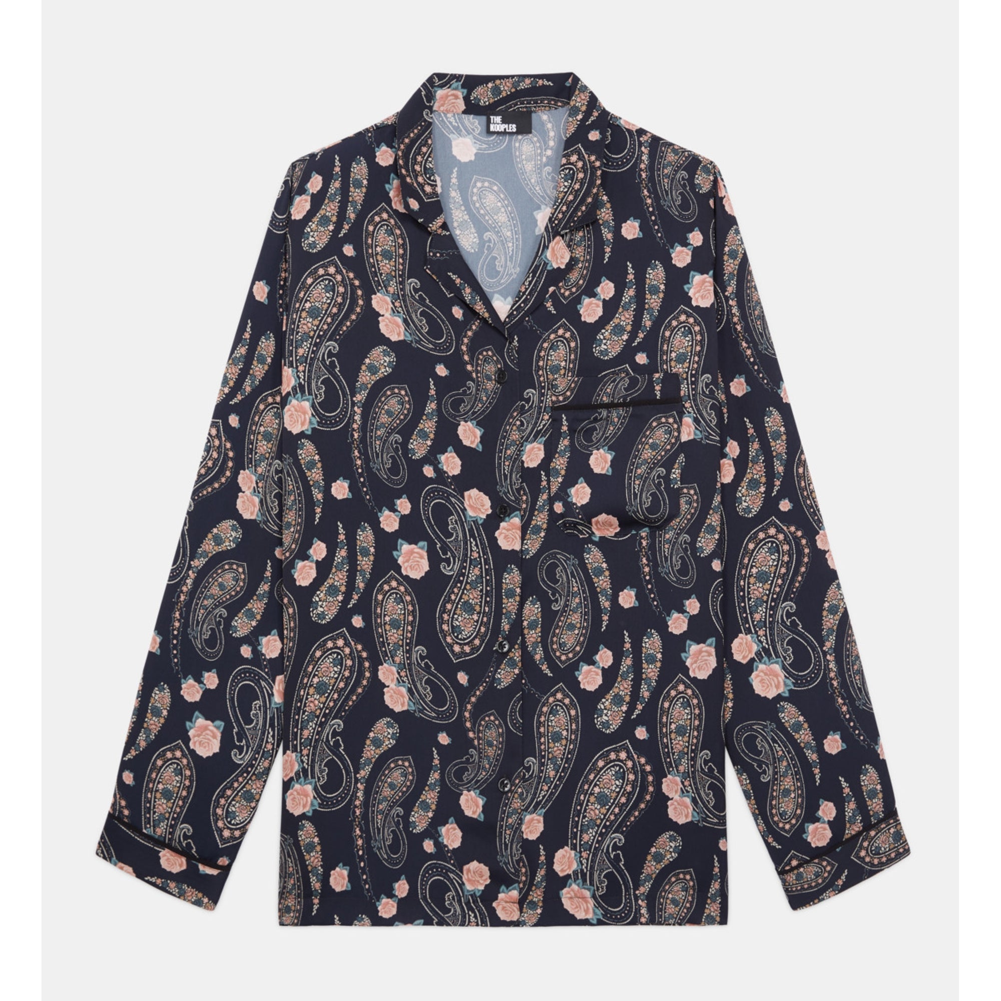 Printed Shirt | Women | Black x Pink