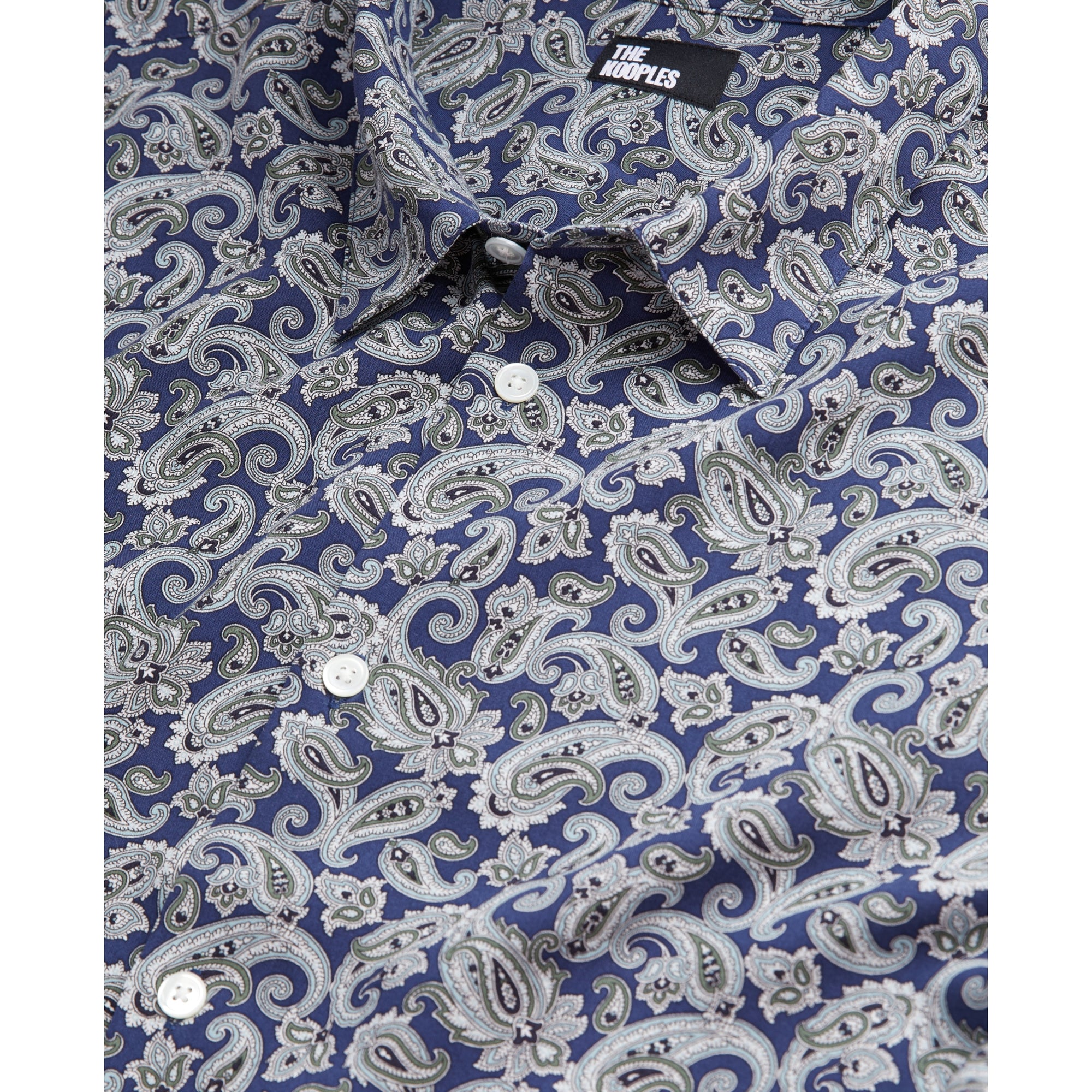 Printed Shirt | Men | Navy x Blue