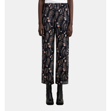 Printed Trousers | Women | Black x Pink