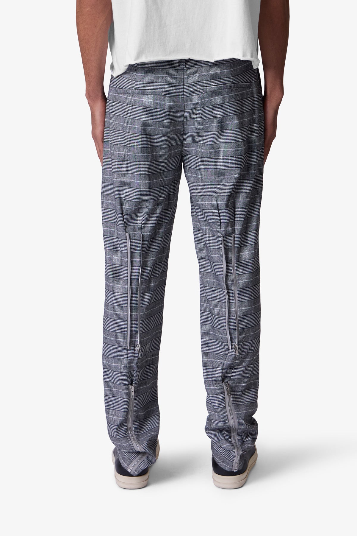 Punk Zip Trouser Pants | Black/Grey