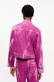 Purple Overdyed Denim Jacket | Boysenberry