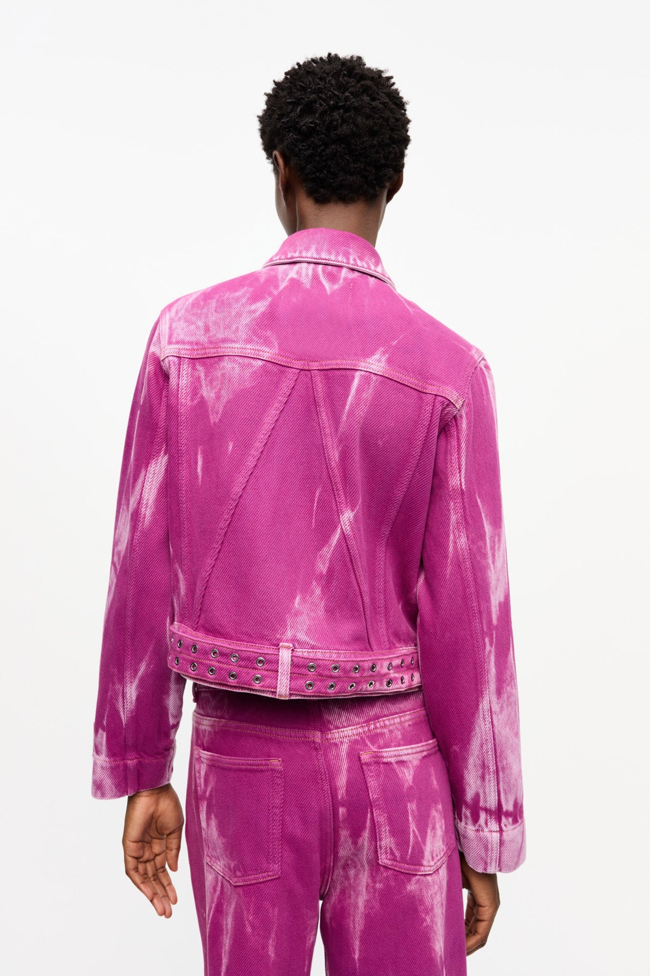 Purple Overdyed Denim Jacket | Boysenberry