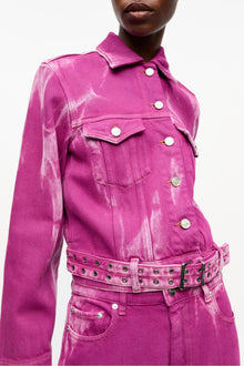 Purple Overdyed Denim Jacket | Boysenberry