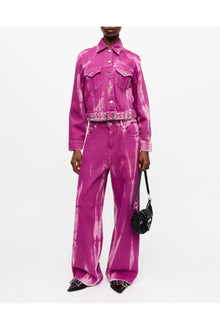 Purple Overdyed Denim Jacket | Boysenberry