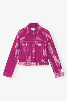Purple Overdyed Denim Jacket | Boysenberry
