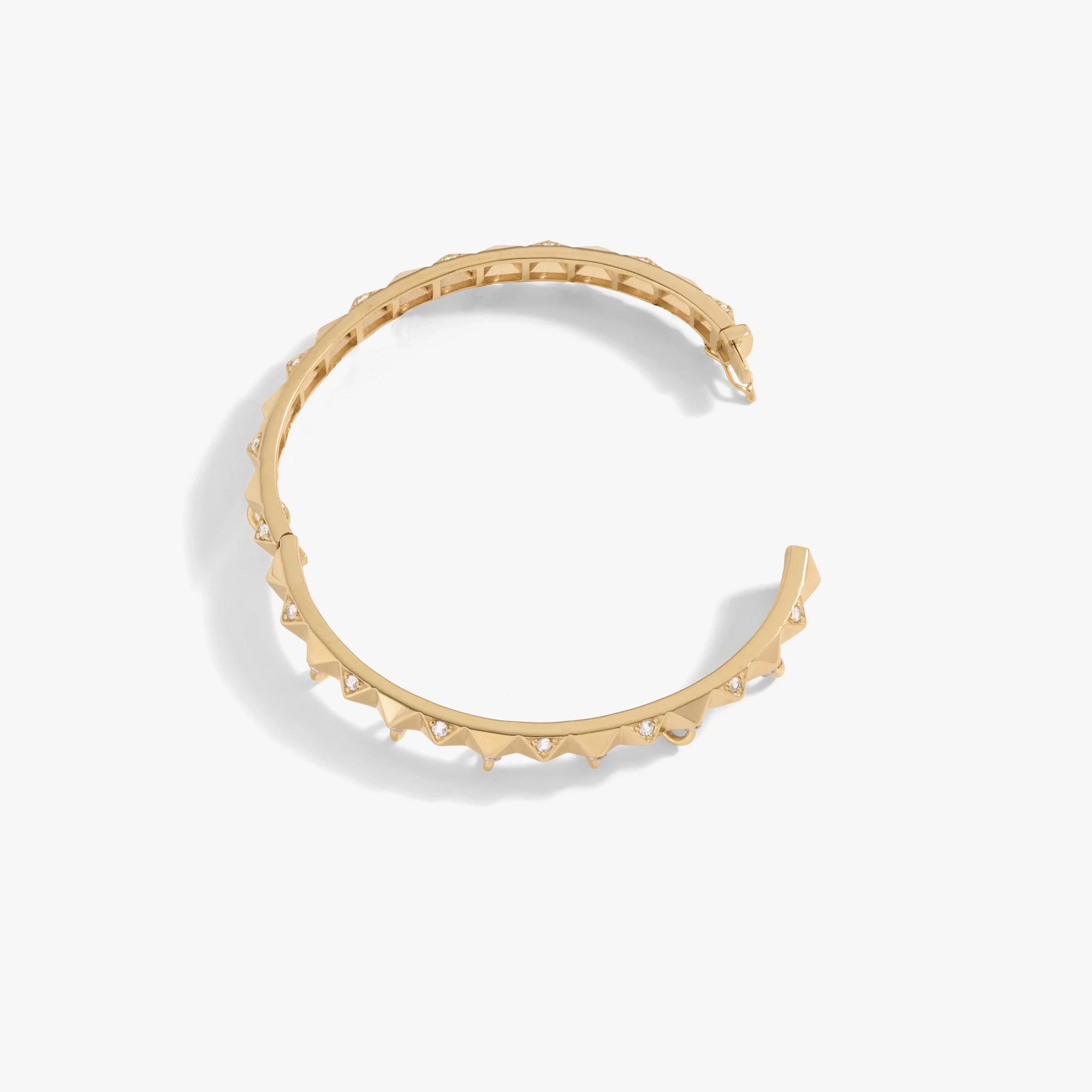 Awe Inspired Bracelets Sapphire Armor Hinge Cuff