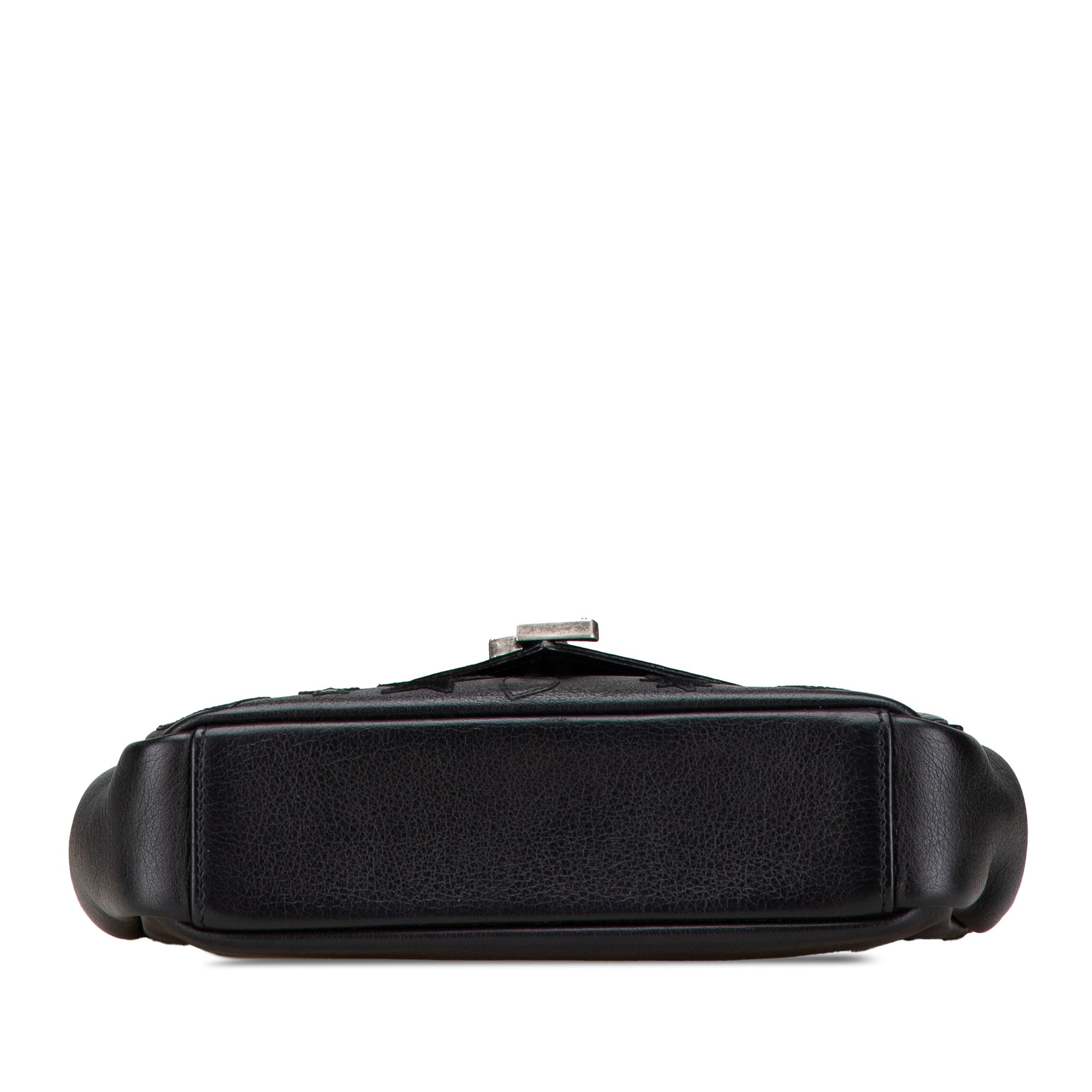 Saint Laurent | Pre-Owned Medium Monogram Heart Patchwork Chain Wallet | Black