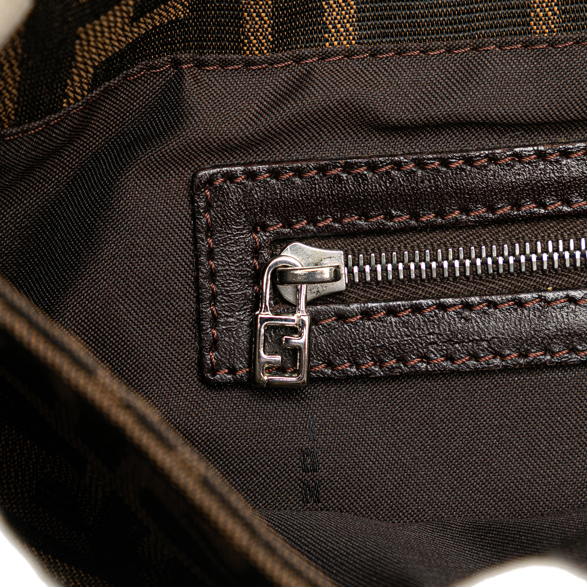 Fendi | Pre-Owned Small Zucca Canvas Twins Tote - II | Brown