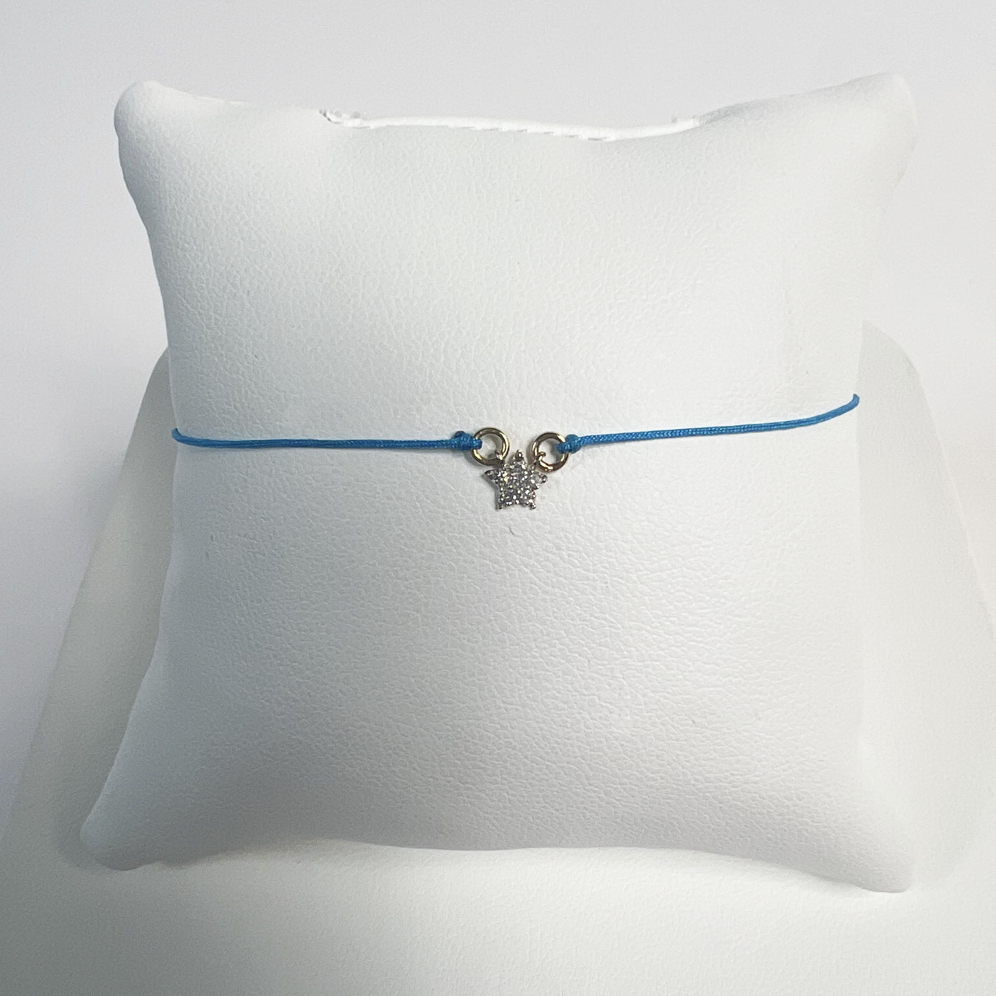 Star Friendship Bracelet | 10K Yellow Gold | White Diamond